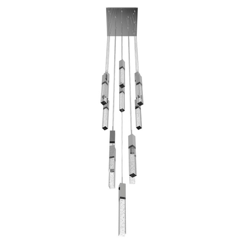 Avenue Lighting HF1905 The Original Glacier 13-lt 20" LED Pendant - Polished Chrome/Bubbled
