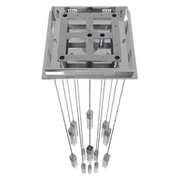 Avenue Lighting HF1905 The Original Glacier 13-lt 20" LED Pendant - Polished Chrome/Bubbled