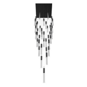 Avenue Lighting HF1903 The Original Glacier 41-lt 36" LED Pendant - Black/Bubbled