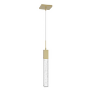 Avenue Lighting HF1901 The Original Glacier 1-lt 2" LED Pendant - Brushed Brass/Bubbled