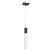 Avenue Lighting HF1901 The Original Glacier 1-lt 2" LED Pendant - Black/Bubbled