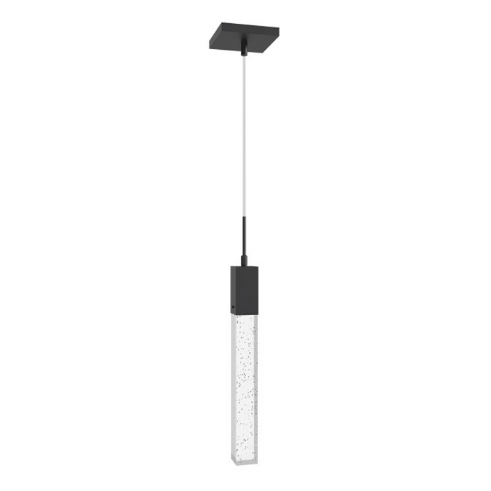 Avenue Lighting HF1901 The Original Glacier 1-lt 2" LED Pendant - Black/Bubbled
