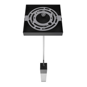 Avenue Lighting HF1901 The Original Glacier 1-lt 2" LED Pendant - Black/Clear