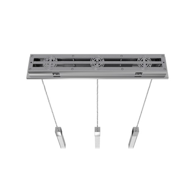 Avenue Lighting HF1900 The Original Glacier 3-lt 37" LED Pendant - Polished Chrome/Bubbled