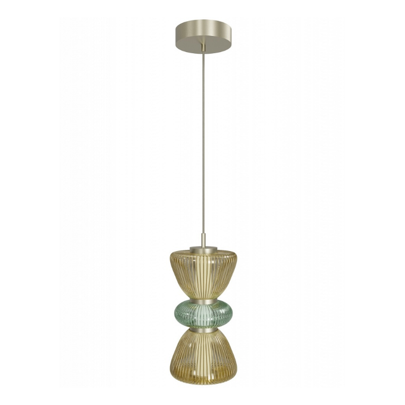 Avenue Lighting HF8970 Rosewood 2-lt 9" LED Pendant - Aged Brass/Yellow