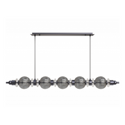 Avenue Lighting HF7955 Avra 5-lt 48" LED Pendant - Black