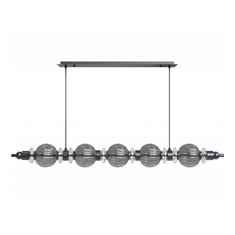 Avenue Lighting HF7955 Avra 5-lt 48" LED Pendant - Black