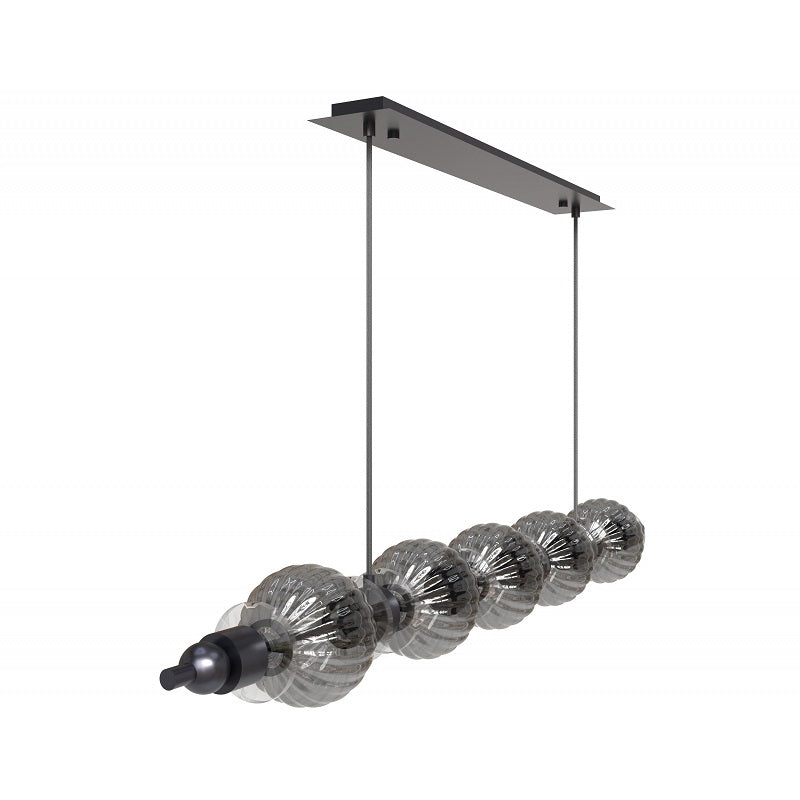Avenue Lighting HF7955 Avra 5-lt 48" LED Pendant - Black