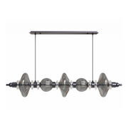Avenue Lighting HF7977 Avra 5-lt 45" LED Pendant - Black