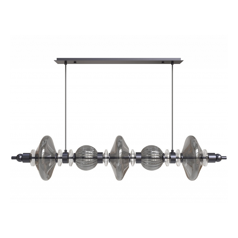 Avenue Lighting HF7977 Avra 5-lt 45" LED Pendant - Black