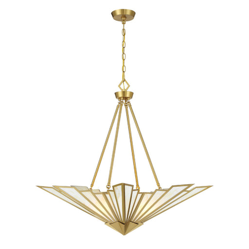 Savoy House 7-1038-4 Rivage 4-lt 36" Pendant - Warm Brass