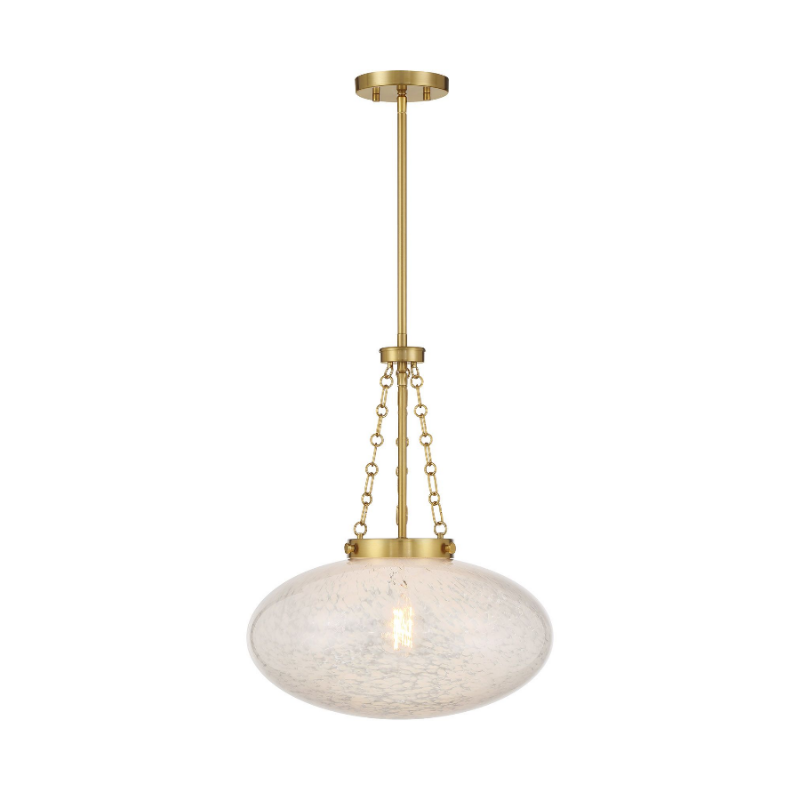 Savoy House 7-1740-1 Willow 1-lt 17" Pendant - Warm Brass