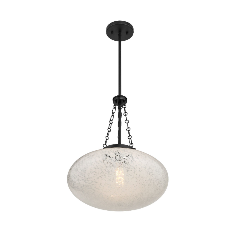 Savoy House 7-1740-1 Willow 1-lt 17" Pendant - Matte Black