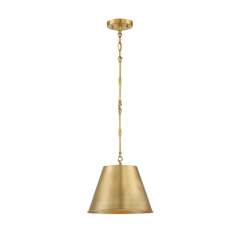 Savoy House 7-232-1 Alden 1-lt 12" Pendant-Warm Brass