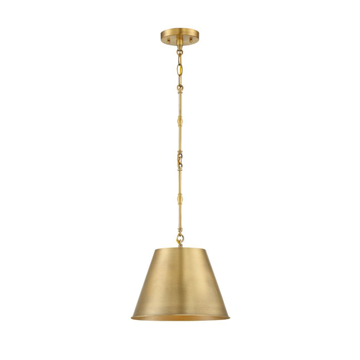 Savoy House 7-232-1 Alden 1-lt 12" Pendant-Warm Brass