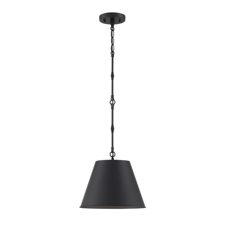 Savoy House 7-232-1 Alden 1-lt 12" Pendant-Matte Black