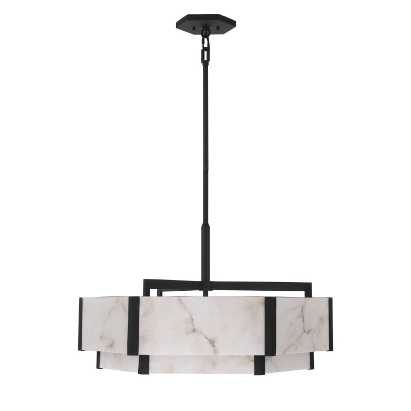 Savoy House 7-2333-6 Orleans 6-lt 24" Pendant - Black Cashmere
