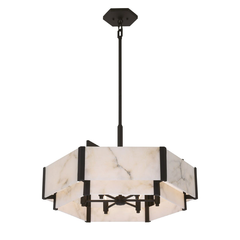 Savoy House 7-2333-6 Orleans 6-lt 24" Pendant - Black Cashmere