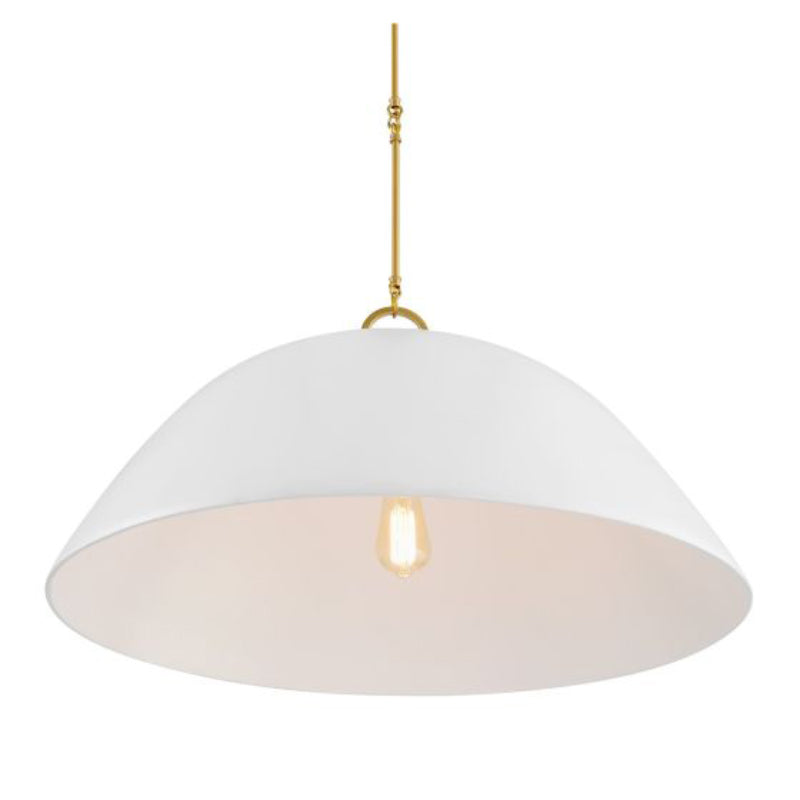 Savoy House 7-2918-1 Alta 1-lt 30" Pendant - White Bisque and Brass