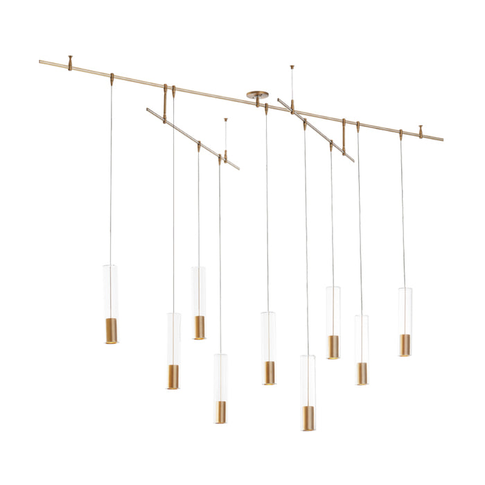 Visual Comfort 700CPT9R-LED930R Captra 9-lt 96" LED Chandelier, Remote