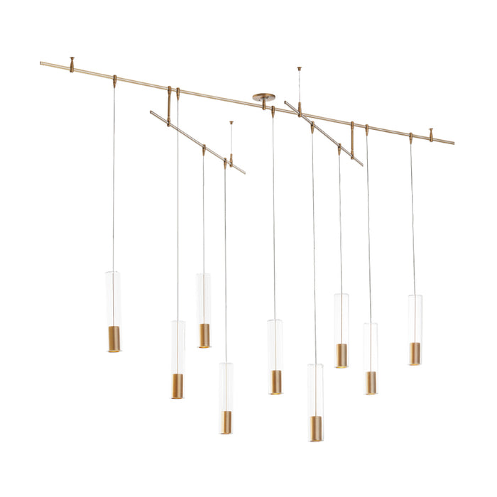 Visual Comfort 700CPT9R-LED930S Captra 9-lt 96" LED Chandelier, Surface