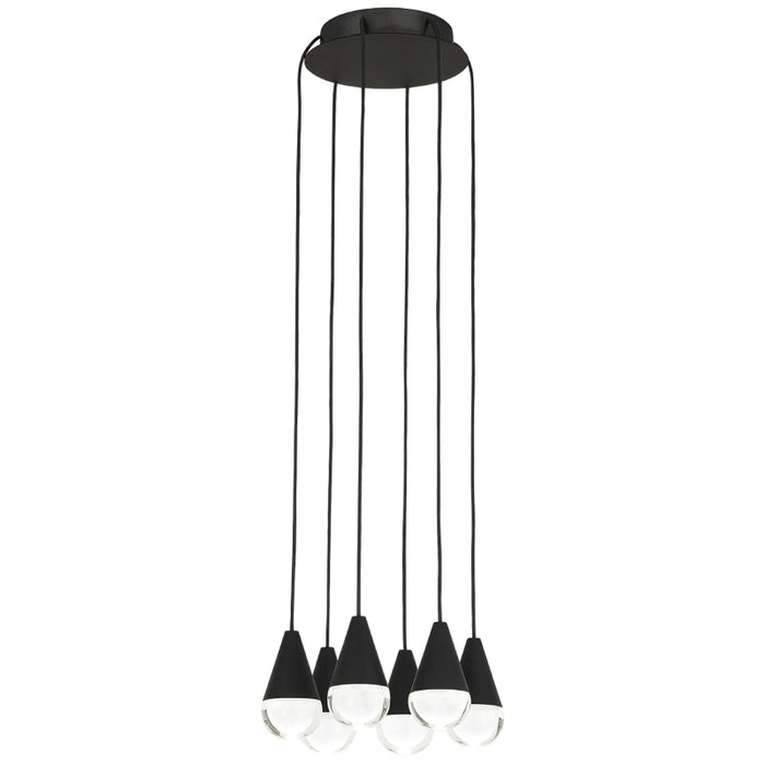 Visual Comfort 700TRSPCPA6 Cupola 6-lt 11" LED Chandelier