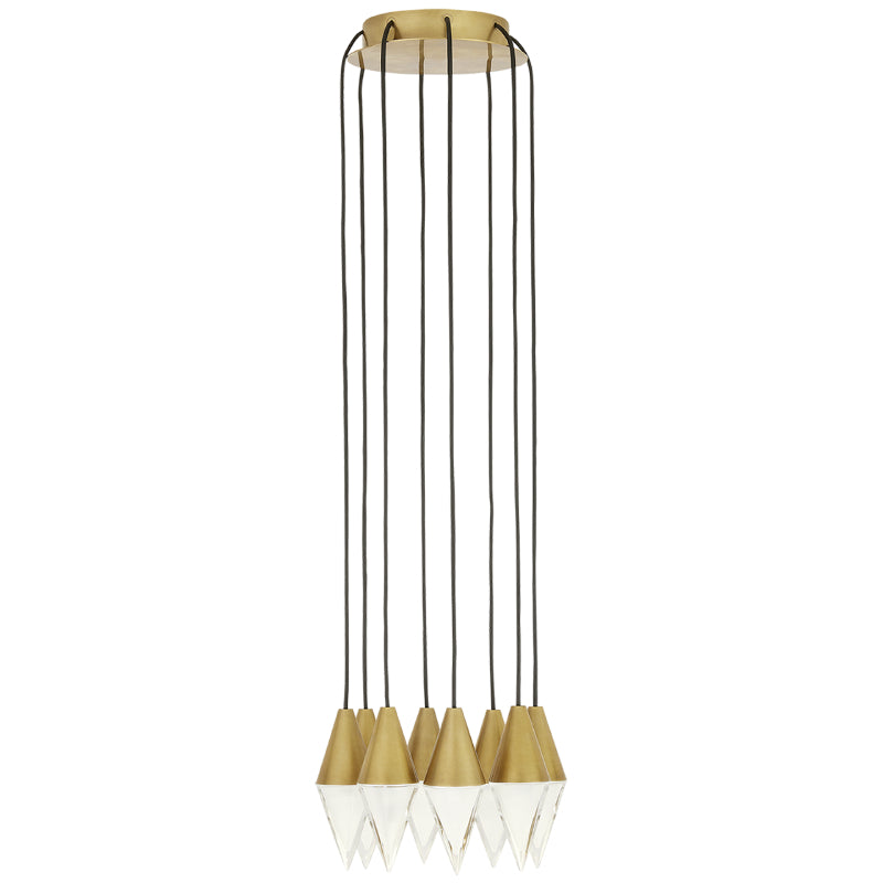 Visual Comfort 700TRSPTRT Turret 8-lt 10" LED Chandelier