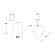 WAC J-7010 Bullet 9W LED Track Head, J Track, CCT Selectable