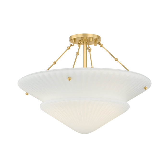 Hudson Valley 7013 Loburn 3-lt 20" Semi Flush Mount