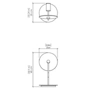 Accord 7057 Dot 1-lt 18" Tall LED Table Lamp