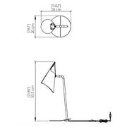 Accord 7063 Balance 1-lt 22" Tall LED Table Lamp
