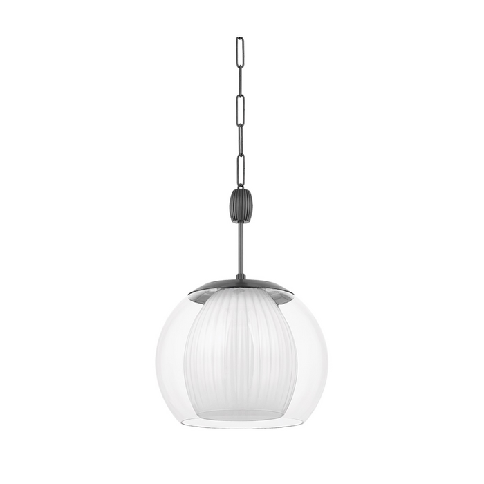 Hudson Valley 7317 Clementon 1-lt 17" Pendant - Distressed Bronze