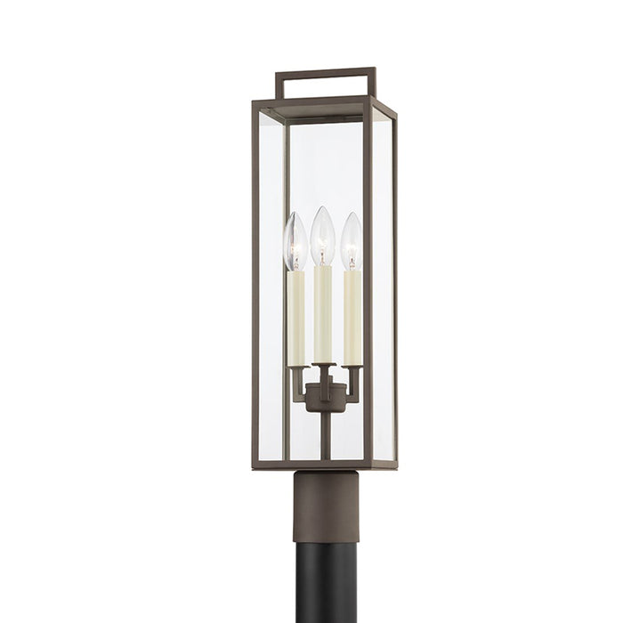 Troy P6385 Beckham 3-lt 24" Tall Post Light