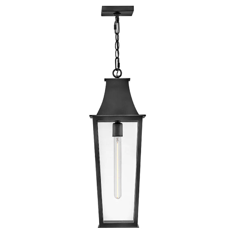 Hinkley 28892 Georgetown 1-lt 9" LED Hanging Lantern - Black
