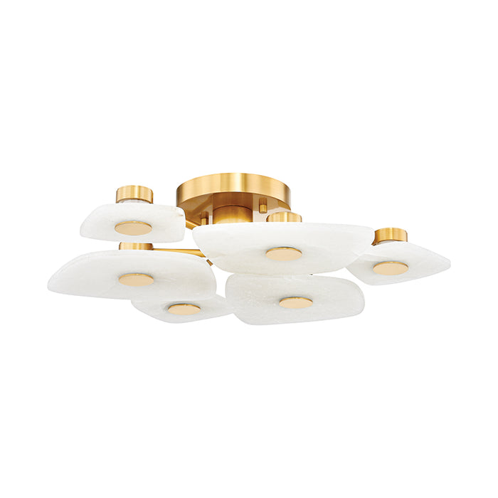 Hudson Valley 7828 Holmdel 6-lt 28" LED Semi Flush