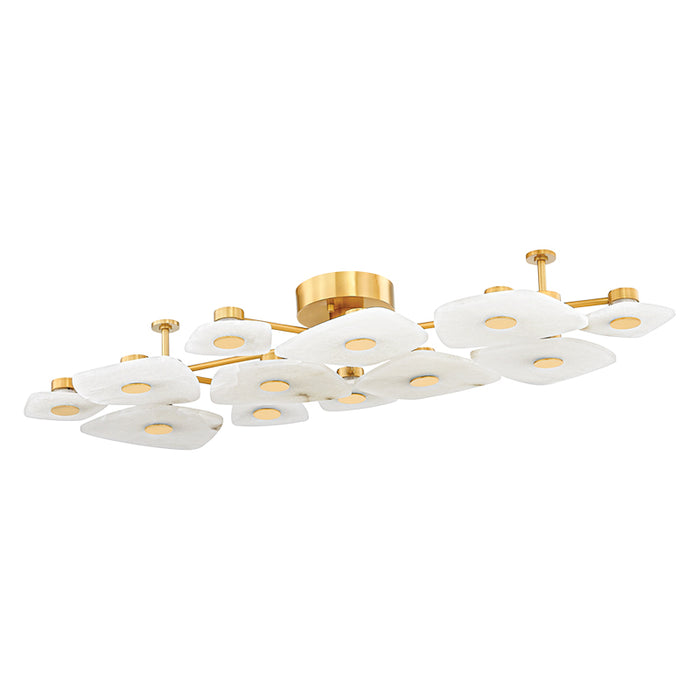 Hudson Valley 7854 Holmdel 12-lt 54" LED Semi Flush
