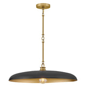 Hinkley 48165 Sadie 1-lt 24" LED Chandelier - Lacquered Brass/Black