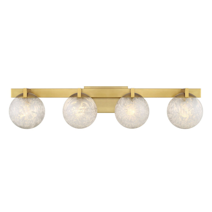 Savoy House 8-1017-4 Darien 4-lt 33" Bathroom Vanity Light - Warm Brass