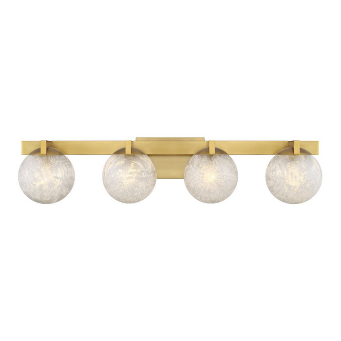 Savoy House 8-1017-4 Darien 4-lt 33" Bathroom Vanity Light - Warm Brass