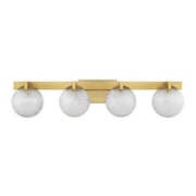Savoy House 8-1017-4 Darien 4-lt 33" Bathroom Vanity Light - Warm Brass