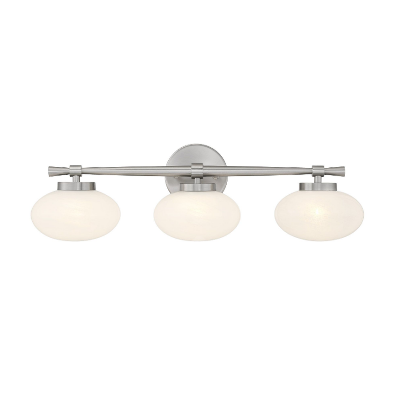 Savoy House 8-1050-3 Barrow 3-lt 25" Bathroom Vanity Light - Satin Nickel