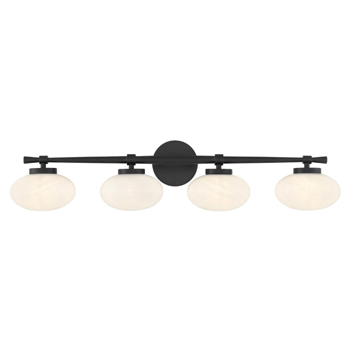 Savoy House 8-1050-4 Barrow 4-lt 34" Bathroom Vanity Light - Matte Black