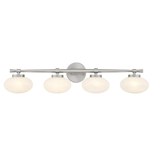 Savoy House 8-1050-4 Barrow 4-lt 34" Bathroom Vanity Light - Satin Nickel
