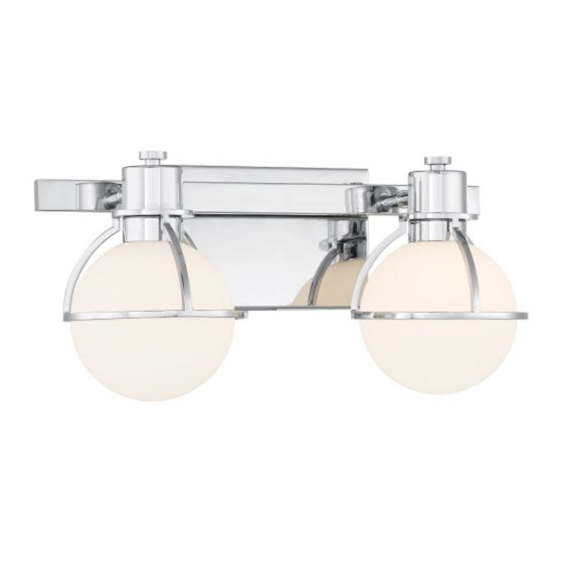 Savoy House 8-1060-2 Pierce 2-lt 16" Bathroom Vanity Light - Chrome