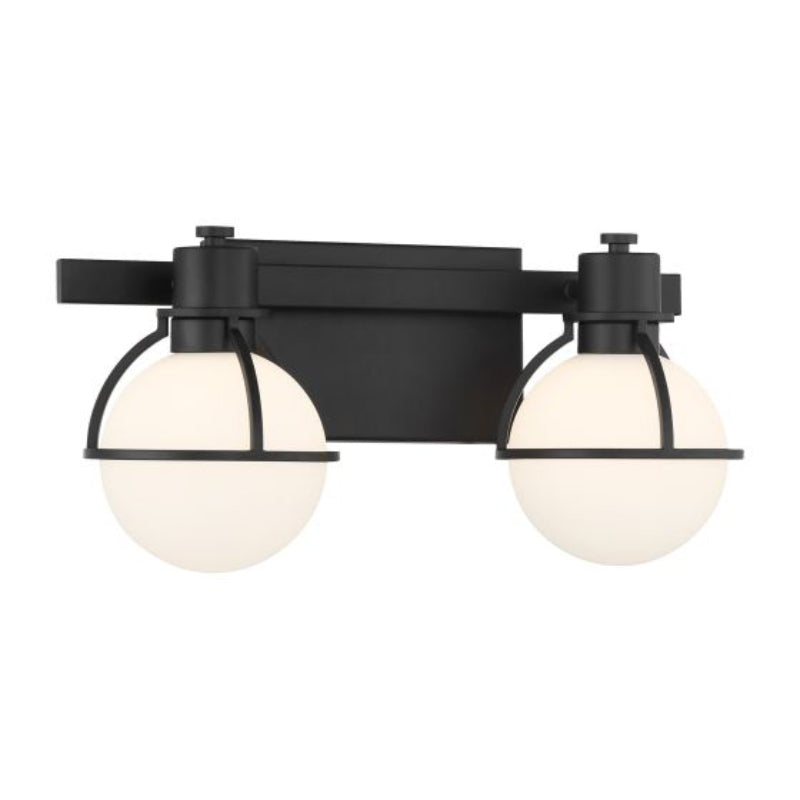 Savoy House 8-1060-2 Pierce 2-lt 16" Bathroom Vanity Light - Matte Black