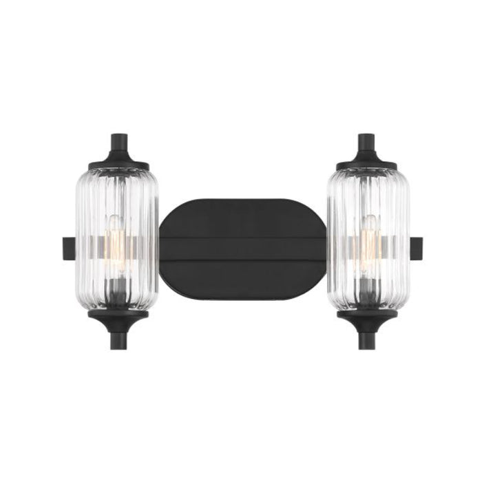 Savoy House 8-3024-2 Holton 2-lt 16" Bathroom Vanity Light - Matte Black
