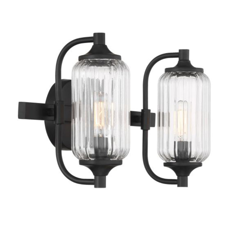 Savoy House 8-3024-2 Holton 2-lt 16" Bathroom Vanity Light - Matte Black