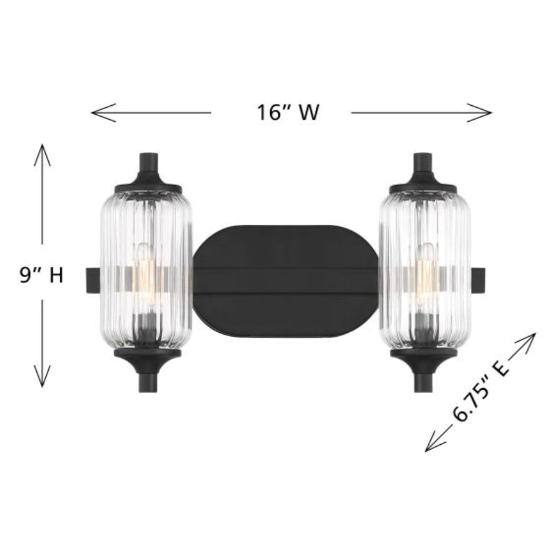 Savoy House 8-3024-2 Holton 2-lt 16" Bathroom Vanity Light