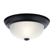 Kichler 8111 2-lt 11" Flush Mount-Black