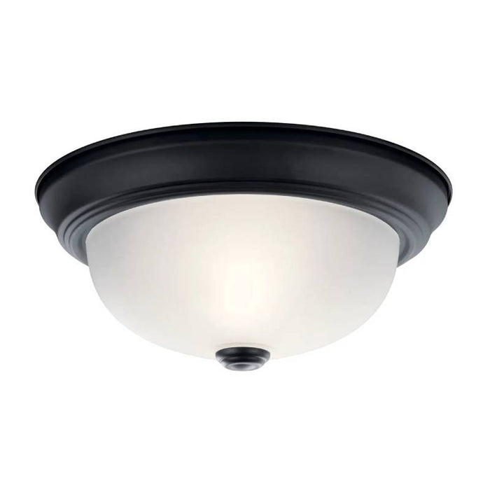Kichler 8111 2-lt 11" Flush Mount-Black